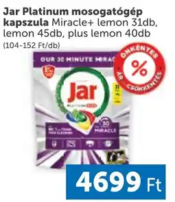 PRIVÁT Jar Platinum mosogatógép kapszula ajánlat