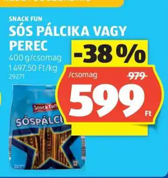 SNACK FUN SÓS PÁLCIKA VAGY PEREC