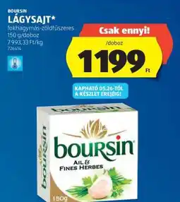 ALDI Boursin Lágy Sajt ajánlat