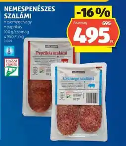 ALDI Nemespenészes Szalámi ajánlat