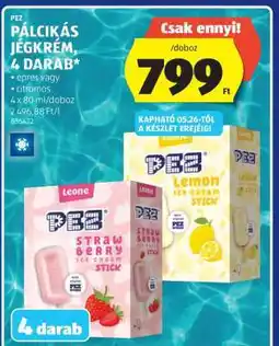 ALDI PEZ Pálcikás Jégkrém, 4 darab ajánlat