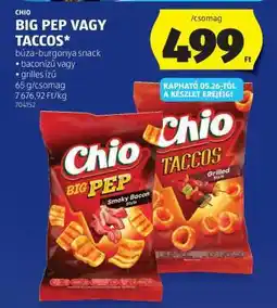ALDI Chio Big Pep vagy Taccos ajánlat