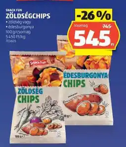 ALDI SNACK FUN ZÖLDSÉGCHIPS ajánlat