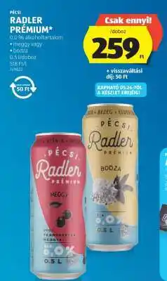 ALDI Pécsi Radler Prémium ajánlat