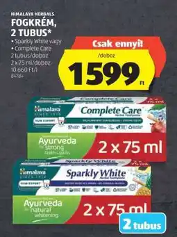 ALDI Himalaya Herbals Fogkrém, 2 Tubus ajánlat