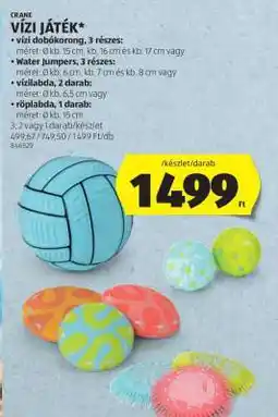 ALDI Víz játék ajánlat