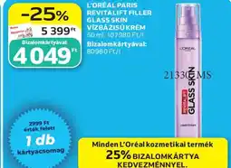Auchan Loréal paris revitalift filler glass skin vízbázisú krém ajánlat