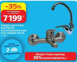 Auchan Trend csaptelep, kádtöltő, fali mosogató vagy kád-mosdó töltő ajánlat