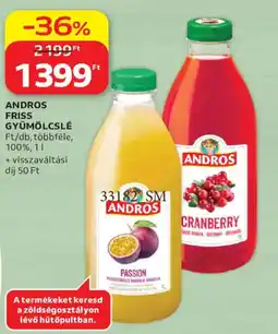 Auchan Andros friss gyümölcslé ajánlat