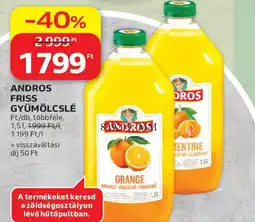 Auchan Andros friss gyümölcslé ajánlat