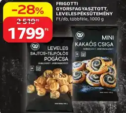 Auchan Frigotti gyorsfagyasztott, leveles pékütemény ajánlat