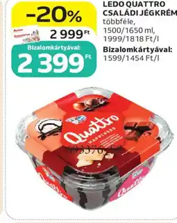 Auchan Ledo quattro családi jégkrém ajánlat