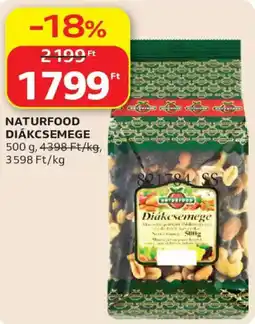 Auchan Naturfood diákcsemege ajánlat