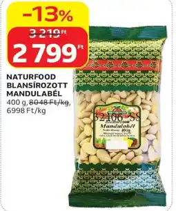 Auchan Naturfood blansírozott mandulabél ajánlat