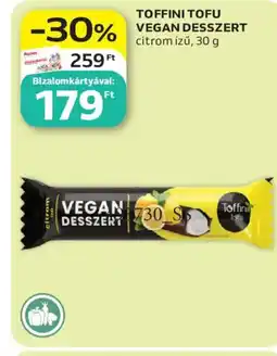 Auchan Toffini Tofu Vegán desszert ajánlat