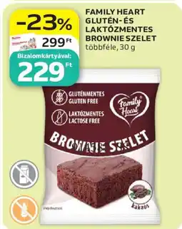 Auchan Family Heart glutén- és laktózmentes brownie szelet ajánlat