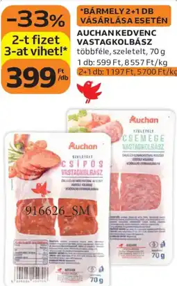 Auchan Auchan kedvenc vastagkolbász ajánlat