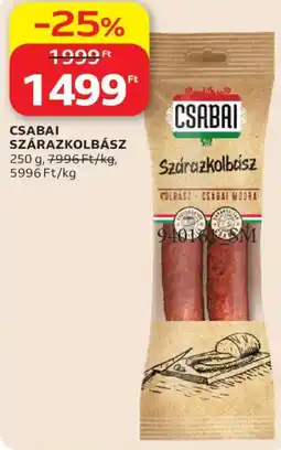 Auchan Csabai szárazkolbász ajánlat