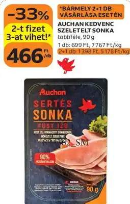 Auchan Auchan kedvenc szeletelt sonka ajánlat