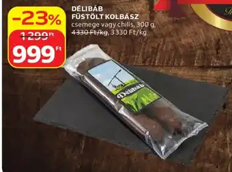 Auchan Délibáb füstölt kolbász ajánlat