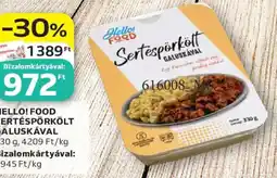 Auchan Hello! Food sertéspörkölt galuskával ajánlat