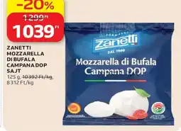 Auchan Zanetti mozzarella di bufala campana dop sajt ajánlat