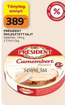 Auchan Président ömlesztett sajt ajánlat