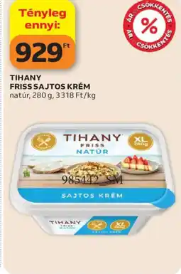 Auchan Tihany friss sajtos krém ajánlat