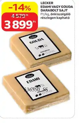 Auchan Lecker edami vagy gouda darabolt sajt ajánlat