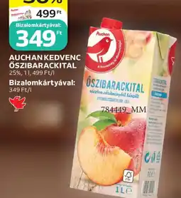 Auchan Auchan kedvenc őszibarackital ajánlat