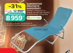 Auchan Gardenstar dönthető napozóágy ajánlat