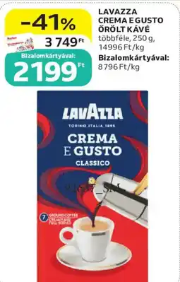 Auchan Lavazza crema E gusto őrölt kávé ajánlat