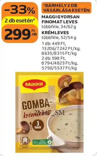 Maggi Gyorsan Finomat Leves vagy Krémleves
