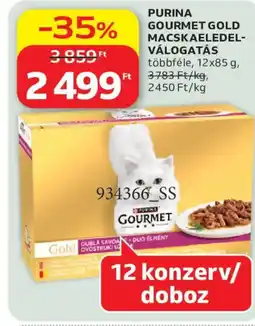 Auchan Purina Gourmet Gold macskaeledel-válogatás ajánlat