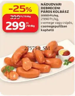 Auchan Nádudvari debreceni páros kolbász ajánlat