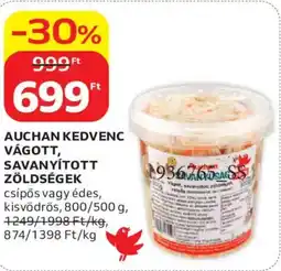 Auchan Auchan kedvenc vágott, savanyított zöldségek ajánlat