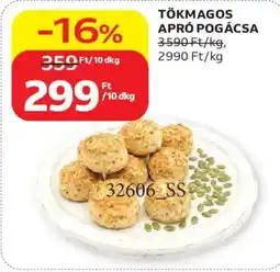 Auchan Tökmagos apró pogácsa ajánlat