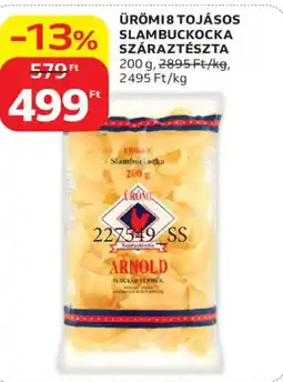Auchan Ürömi 8 tojásos slambuckocka száraztészta ajánlat