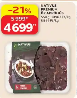 Auchan Nativus prémium őz apróhús ajánlat
