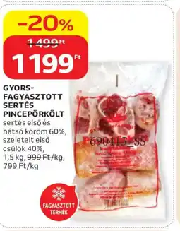 Auchan Gyorsfagyasztott sertés pincepörkölt ajánlat