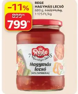 Auchan Rege hagymás lecsó ajánlat