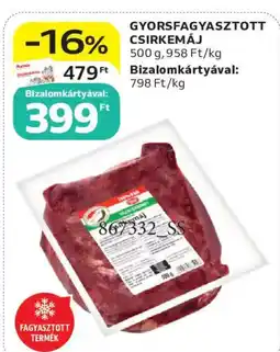 Auchan Házi baromfi gyorsfagyasztott csirkemáj ajánlat
