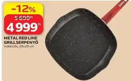 Auchan Metal red line grillserpenyő ajánlat