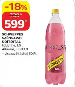 Auchan Schweppes szénsavas üdítőital ajánlat