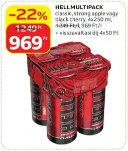 Auchan Hell multipack classic, strong apple vagy black cherry ajánlat
