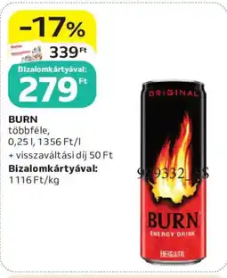 Auchan Burn energiaital ajánlat