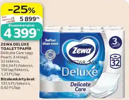 Auchan Zewa deluxe toalettpapír ajánlat