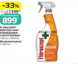 Auchan Flóraszept konyhai vagy fürdőszobai tisztító spray ajánlat