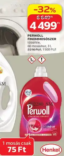 Auchan Perwoll finommosószer ajánlat