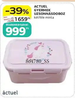 Auchan Actuel gyermek uzsonnásdoboz ajánlat